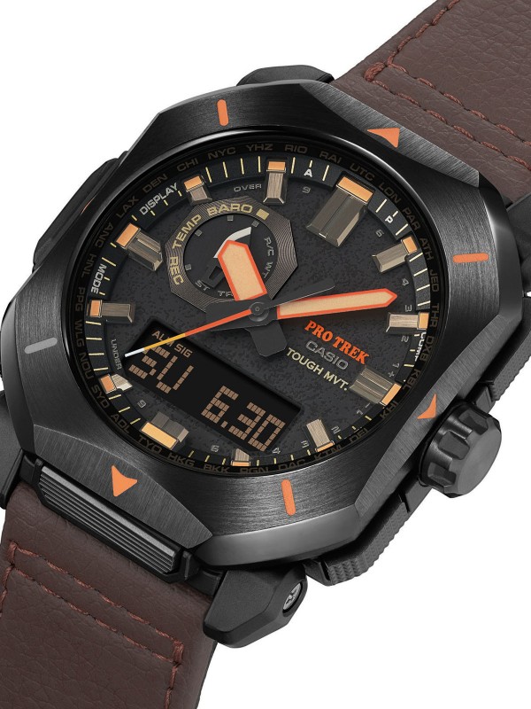 Casio Pro Trek PRW-6900YL-5ER ručni sat - model sa osmougaonim čeličnim kućištem i gumenom narukvicom, lako poručite putem S&L Jokić online shop-a.