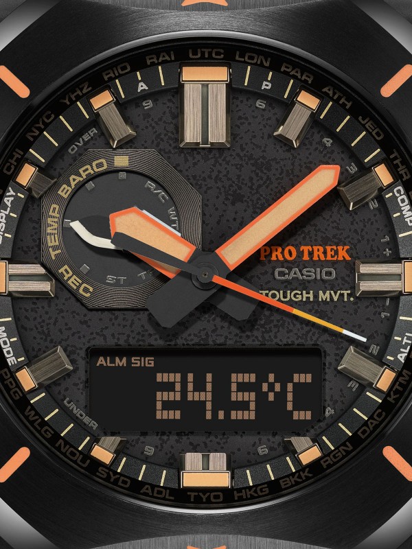 Casio Pro Trek PRW-6900YL-5ER ručni sat - model sa osmougaonim čeličnim kućištem i gumenom narukvicom, lako poručite putem S&L Jokić online shop-a.