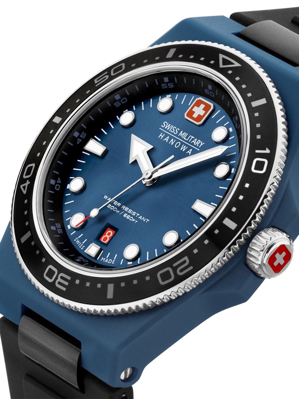 Swiss Military Hanowa Ocean Pioneer sportski sat  ✔️  Za dominaciju ✔️ Plava boja ✔️ 200m vodootpornost ✔️  Kvarcni mehanizam ✔️  Poručite online!