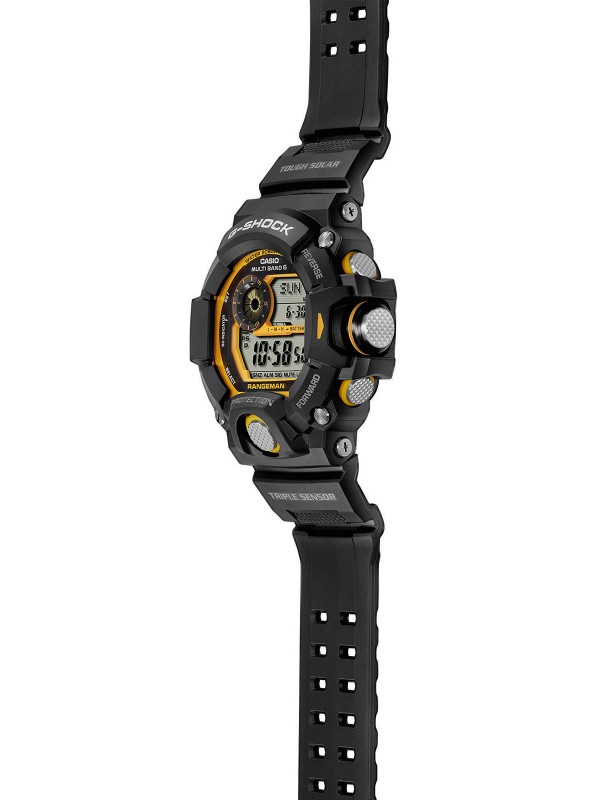 G-Shock Rangeman digitalni muški ručni sat - model Master of G kolekcije sa detaljima u žutoj boji, brzo i lako poručite putem S&L Jokić online shop-a.