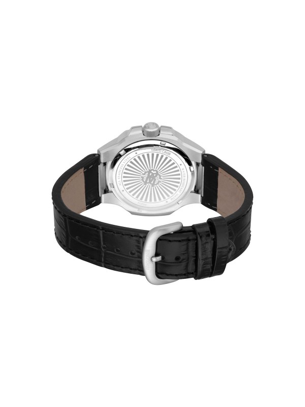 Roberto Cavalli muški ručni sat - model sa teget brojčanikom i kožnom crnom narukvicom, brzo i lako poručite putem S&L Jokić online prodavnice.
