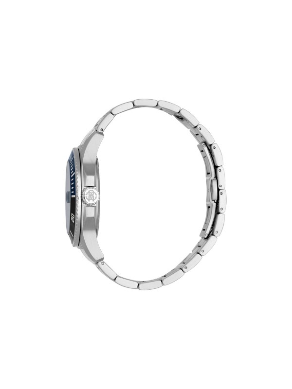 Roberto Cavalli muški ručni sat sa teget brojčanikom - model od nerđajućeg čelika u boji srebra, poručite putem S&L Jokić online prodavnice.