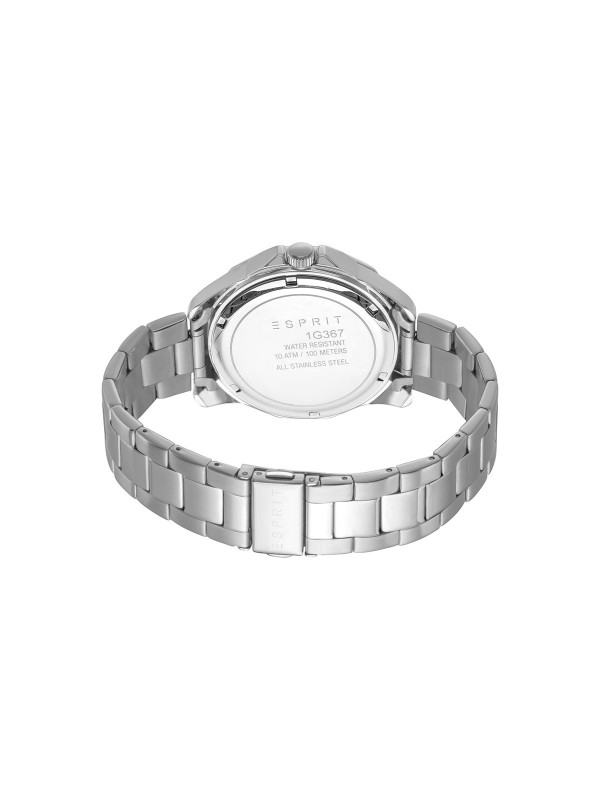 Esprit muški ručni sat od nerđajućeg čelika u boji srebra - model sa efektnim crnim brojčanikom, brzo i lako poručite putem S&L Jokić online prodavnice.