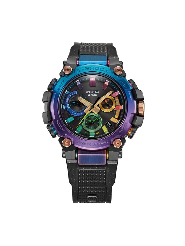 Otkrijte G-SHOCK MTG-B3000DN-1AER: Elegantan sat inspirisan maglenom svetlošću, sa Bluetooth povezivanjem, Tough Solar i LED osvetljenjem.