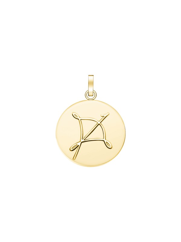 Rosefield Zodiac Coin privezak - medaljon sa motivom horoskopskog znaka Strelca i sa prevlakom od 14ct žutog zlata, poručite u S&L Jokić online shop-u.