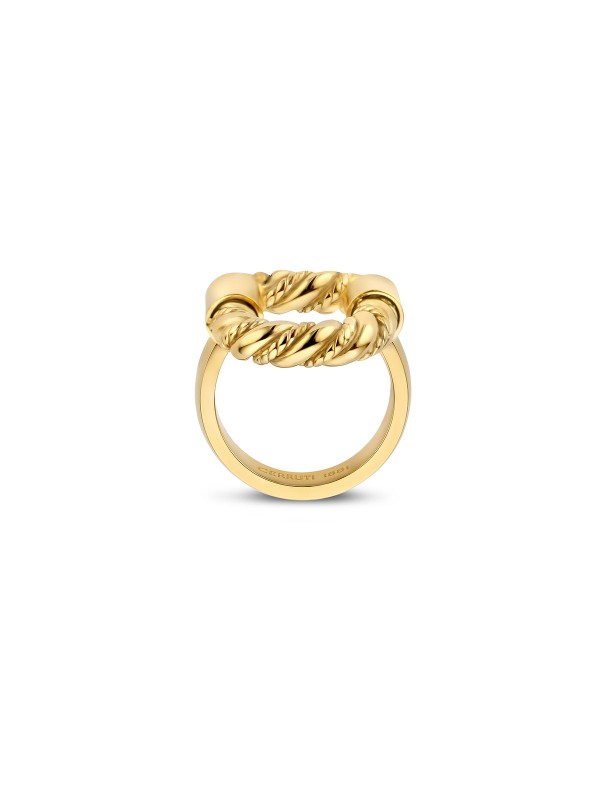 Prsten od nerđajućeg čelika u boji žutog zlata - Veličine: 54, 56 i 58. Odaberite svoju meru.