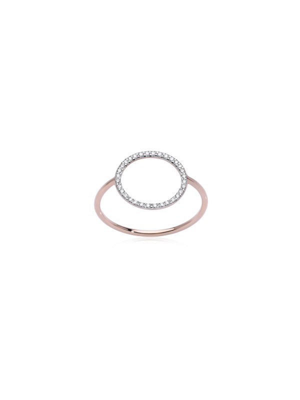 Dizajniran da impresionira, ovaj prsten od 18ct ružičastog zlata sa belim dijamantima će vas ostaviti bez daha. Neodoljivo elegantni!