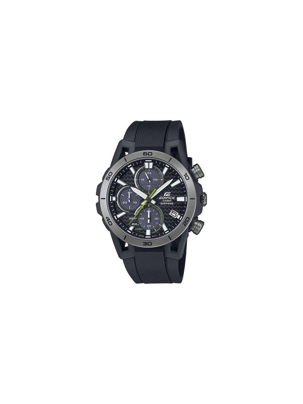 Muški sat sa crnim karbonom - CASIO EDIFICE CLASSIC - Štoperica ✔️Safirno staklo ✔️- Poručite online!