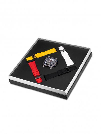 Iskoristite ovaj box set za svoj stil - POLICE CLOUT BOX SET - Sat ✔️4 Silikonske narukvice ✔️- Poručite online!