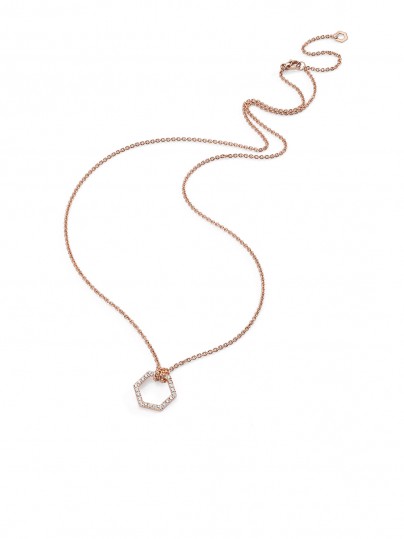 Otkrijte luksuz Burato Amuleto ogrlice od 18ct ružičastog zlata s dijamantskim priveskom. Elegancija i sjaj za svaku priliku.